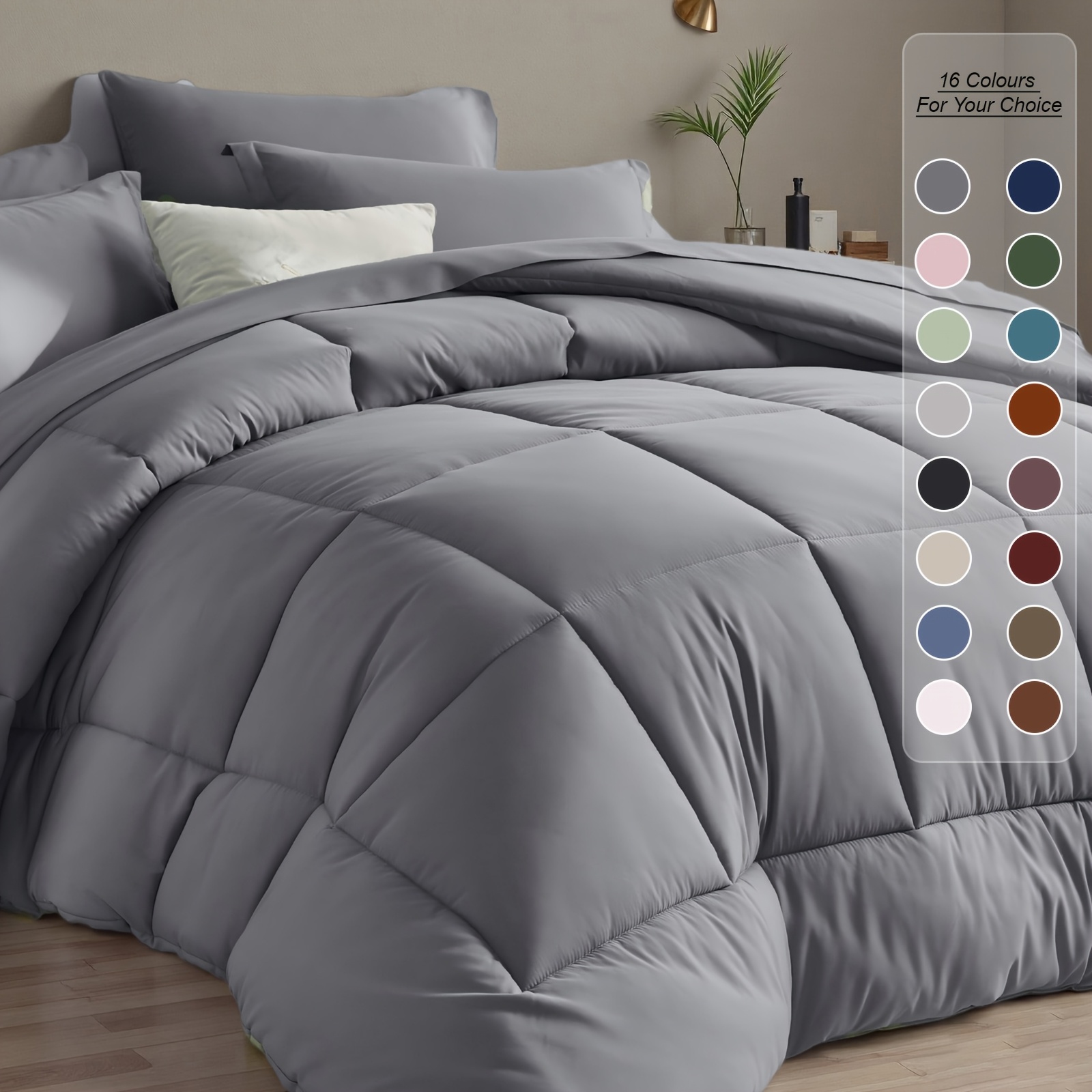 Luxury Bags Pakistan - 5/7pcs Luxurious Checked Pattern Comforter Set-Multiple
