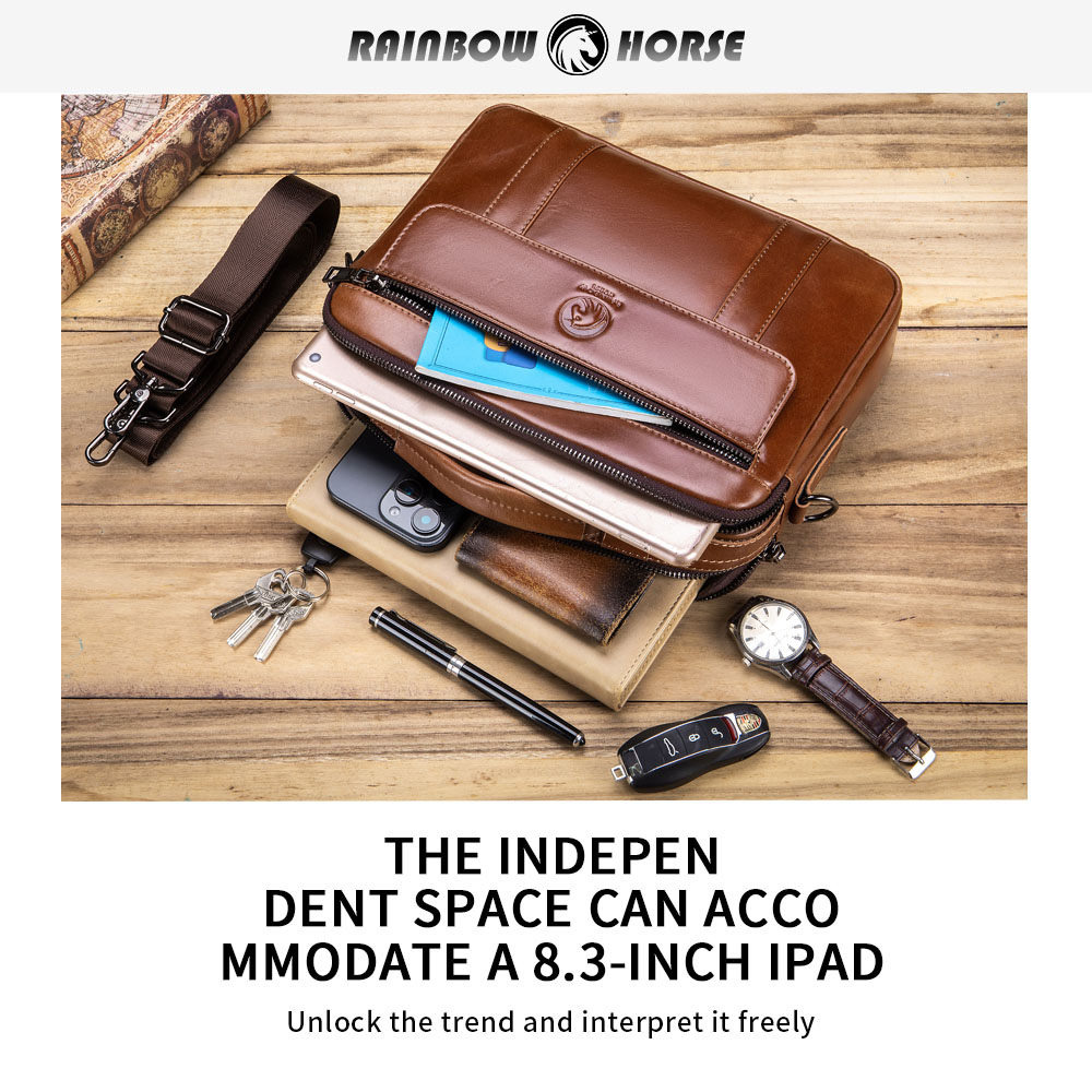 New men's mini crossbody bag,  - Key Holder Leather Pouch avaliação e preço