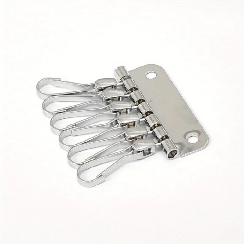 1PC Wallet Key Row 6 Hooks Key - Key Holder Leather Pouch avaliação e preço