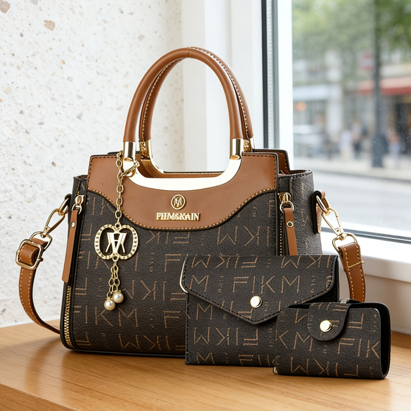 3-piece set of light luxury hi - Luxury Bags With Zipper avaliação e preço