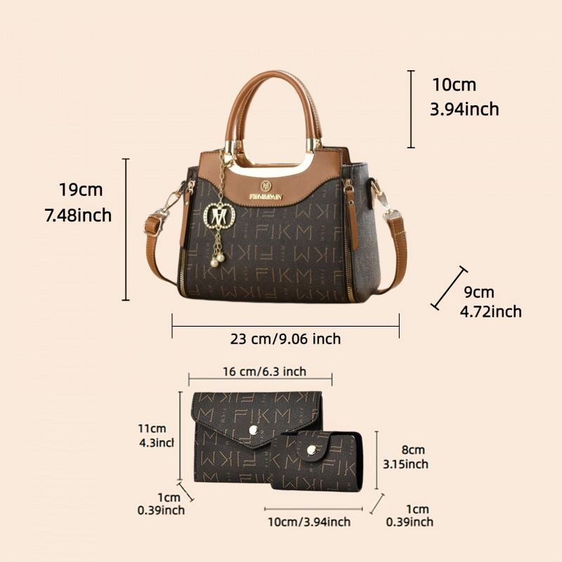 3-piece set of light luxury hi - Luxury Bags With Zipper avaliação e preço