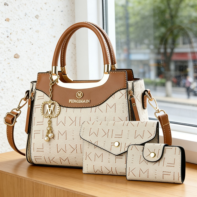 3-piece set of light luxury hi - Luxury Bags With Zipper avaliação e preço