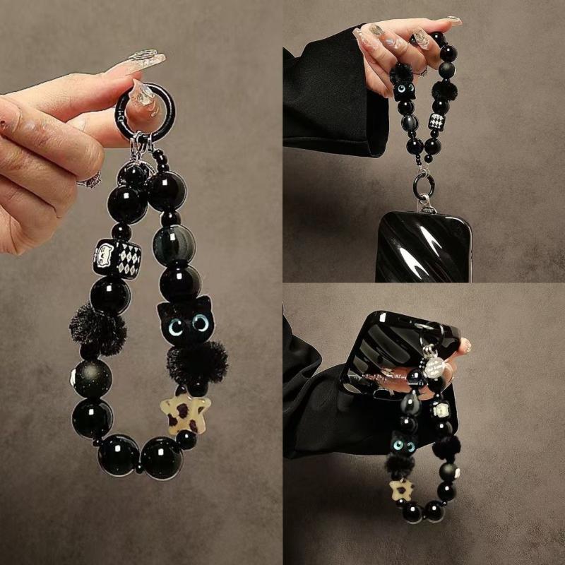 Luxury Black Fluffy Cat Phone  - Luxury Bags Women avaliação e preço