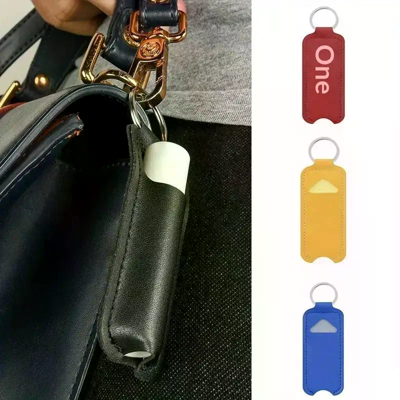 Pu Leather Chapstick Pouch Key - Key Holder Leather Pouch avaliação e preço