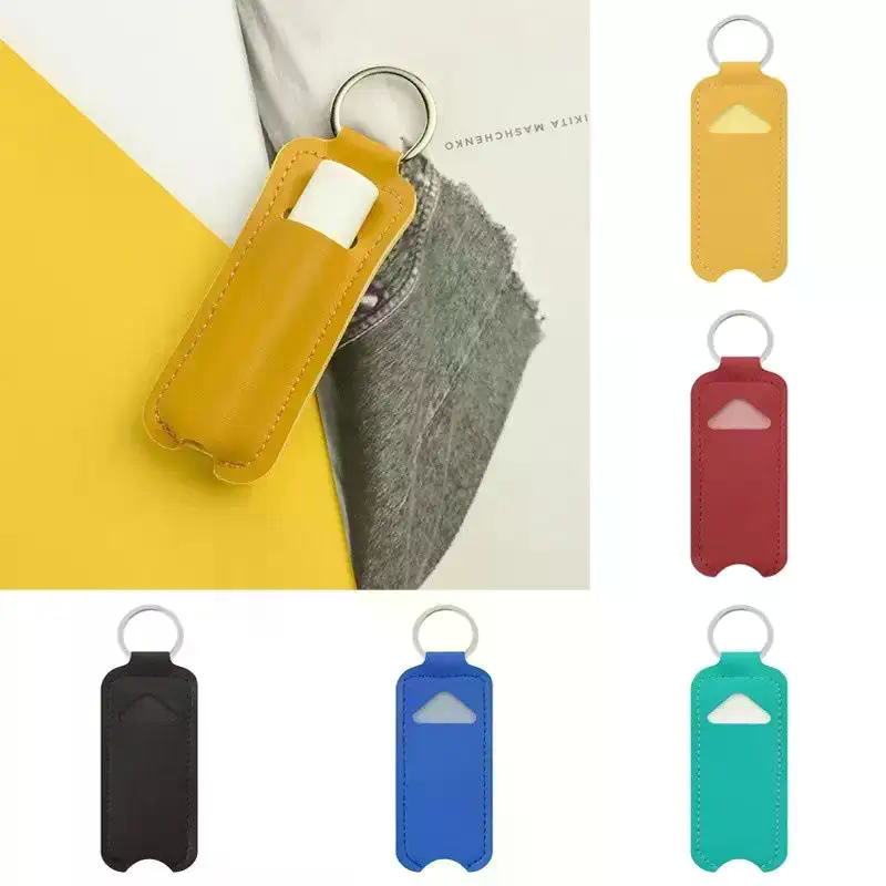 Pu Leather Chapstick Pouch Key - Key Holder Leather Pouch avaliação e preço