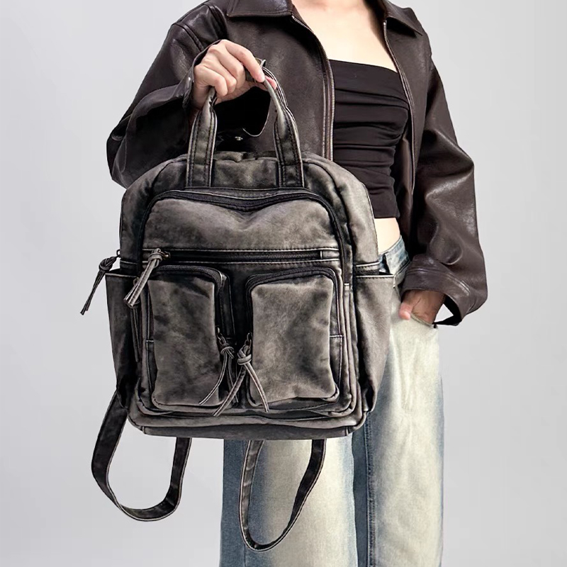 Luxury Soft Washed Pu Leather  - Luxury Bags With Zipper avaliação e preço