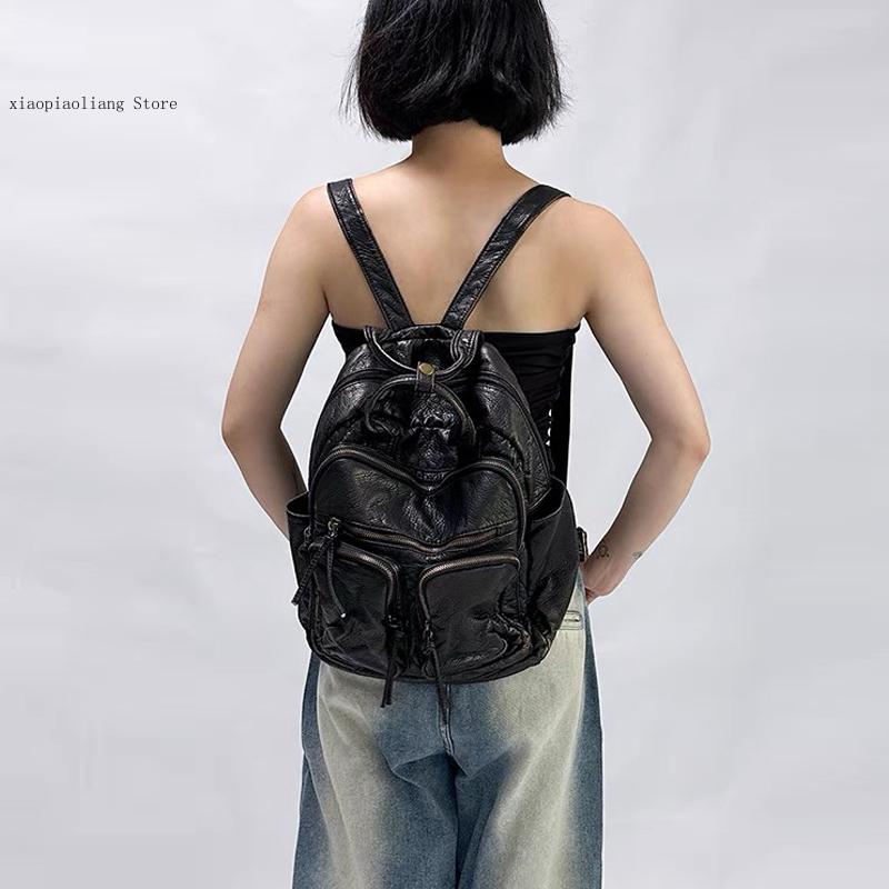 Luxury Soft Washed Pu Leather  - Luxury Bags With Zipper avaliação e preço