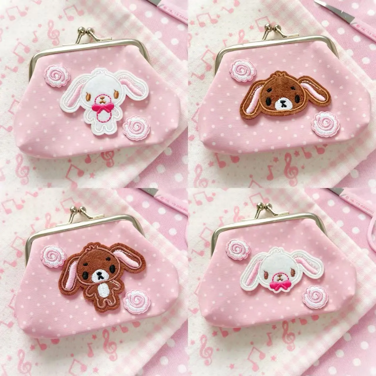 Sanrio Sugar Bunnies Mini Coin - Key Holder Leather Pouch avaliação e preço