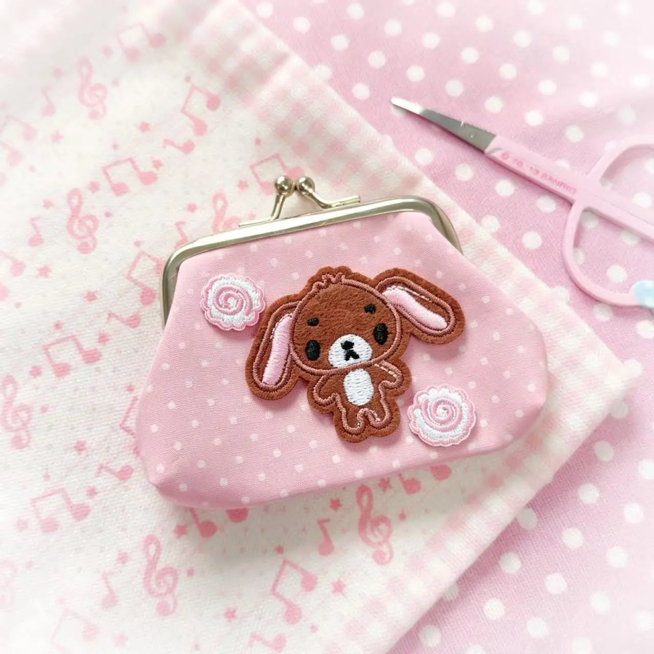 Sanrio Sugar Bunnies Mini Coin - Key Holder Leather Pouch avaliação e preço
