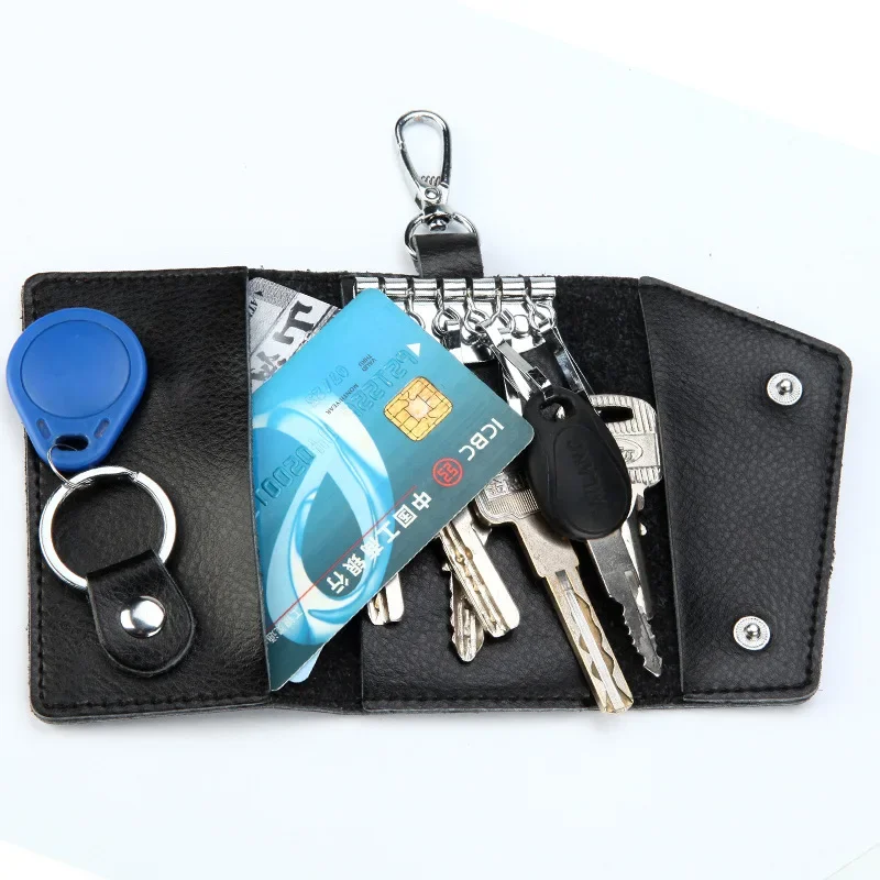 New Genuine Leather Keychain M - Key Holder Leather Pouch avaliação e preço