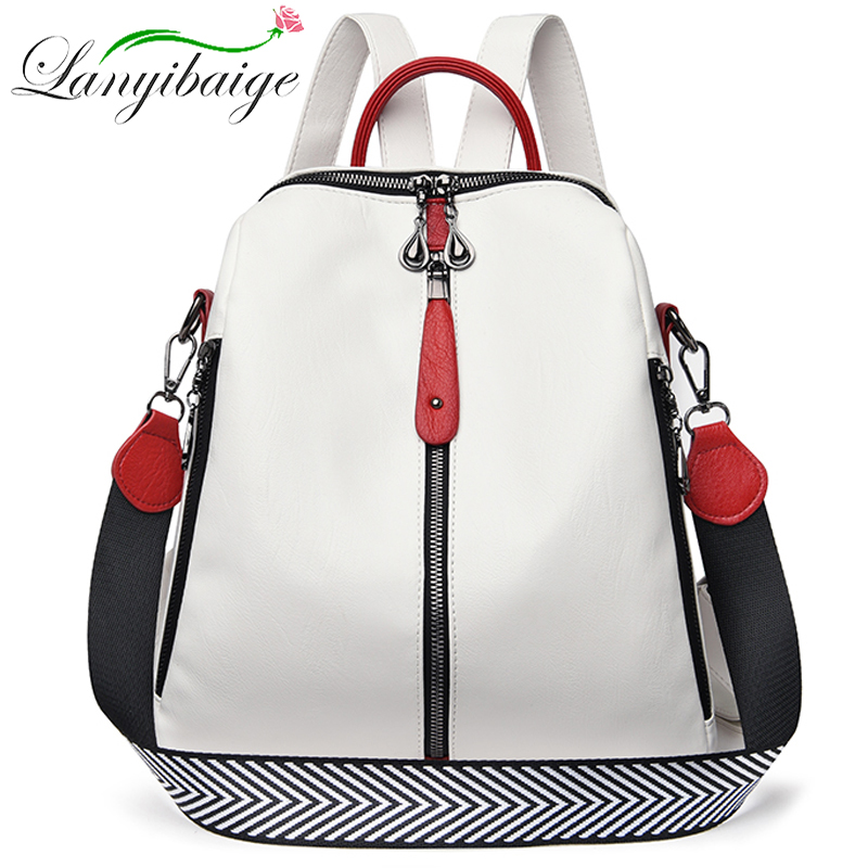 Fashion Backpack Women Soft Le - Key Holder Leather Pouch avaliação e preço