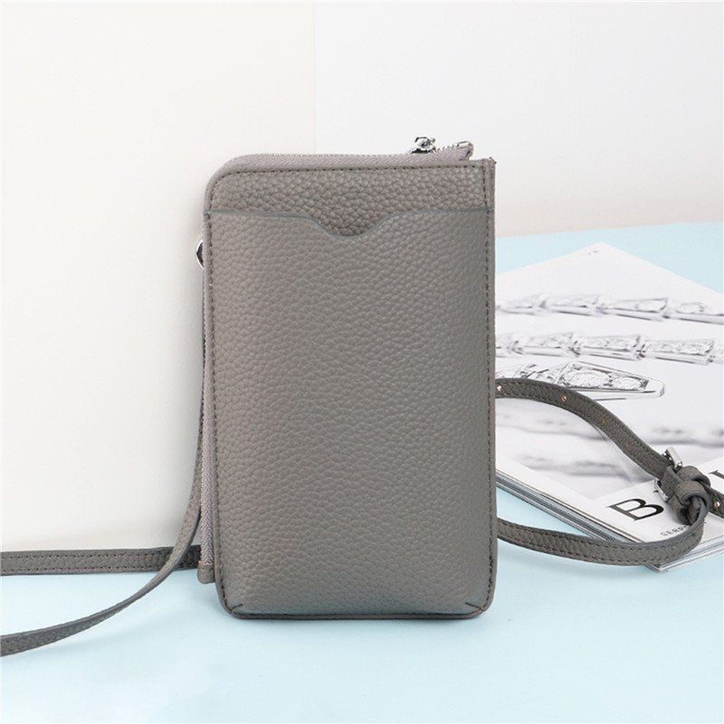 Fashion Genuine Leather Phone  - Luxury Bags With Zipper avaliação e preço