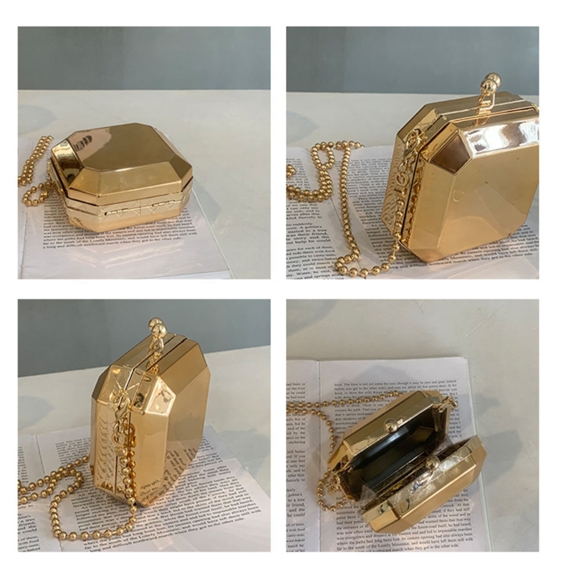 Mini Luxury Gold Party Evening - Luxury Bags With Zipper avaliação e preço