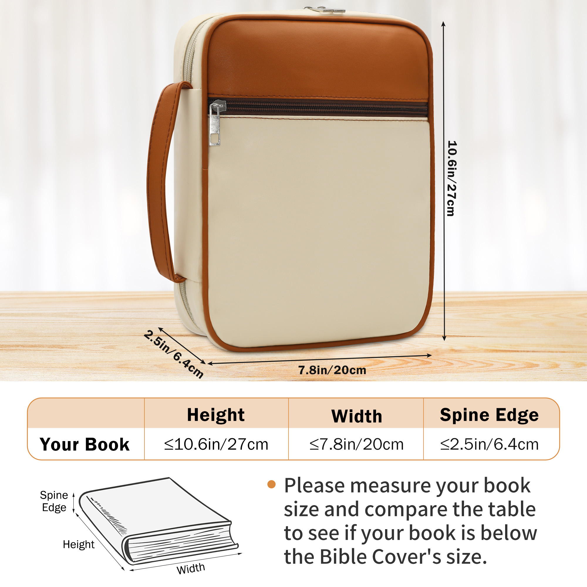 Bible Case for Women Pu Leathe - Key Holder Leather Pouch avaliação e preço