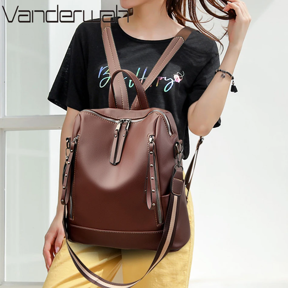 Brand Luxury Backpacks Soft Le - Luxury Bags With Zipper avaliação e preço