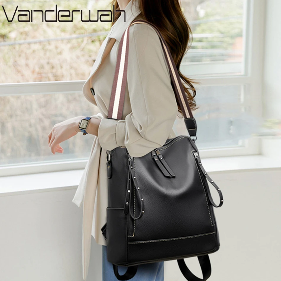Brand Luxury Backpacks Soft Le - Luxury Bags With Zipper avaliação e preço