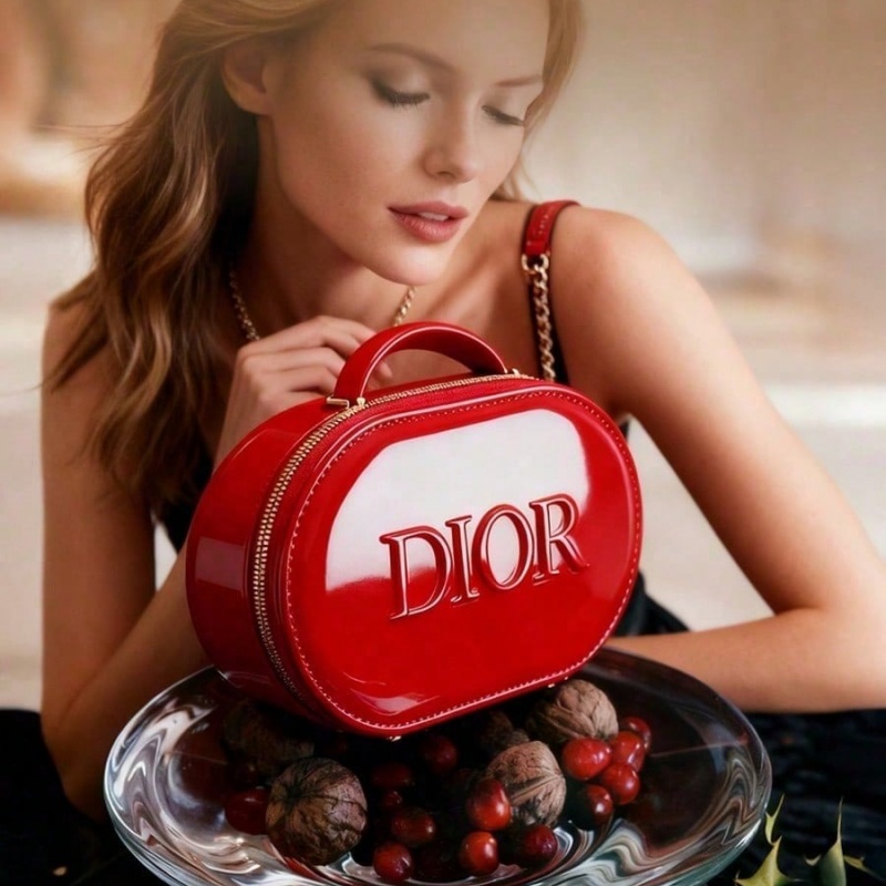 Dior’s Bag Red Cosmetic Bag Lu - Luxury Bags Dior avaliação e preço