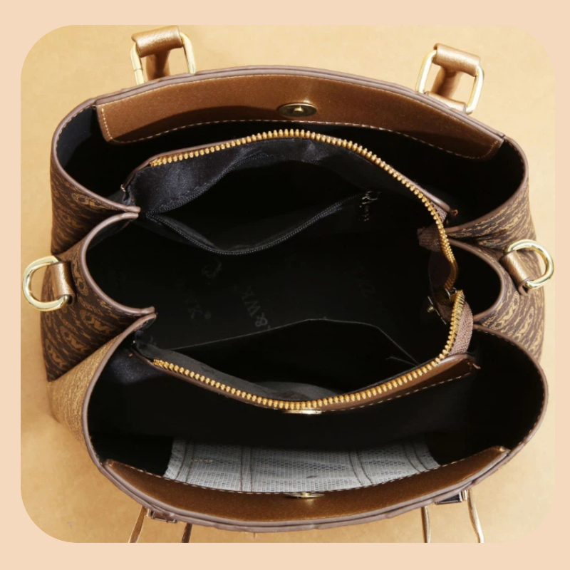 3-piece set of women's handbag - Luxury Bags With Zipper avaliação e preço