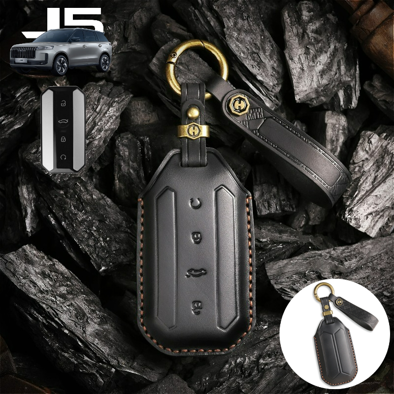 Genuine Cow Leather Car Remote - Key Holder Leather Pouch avaliação e preço