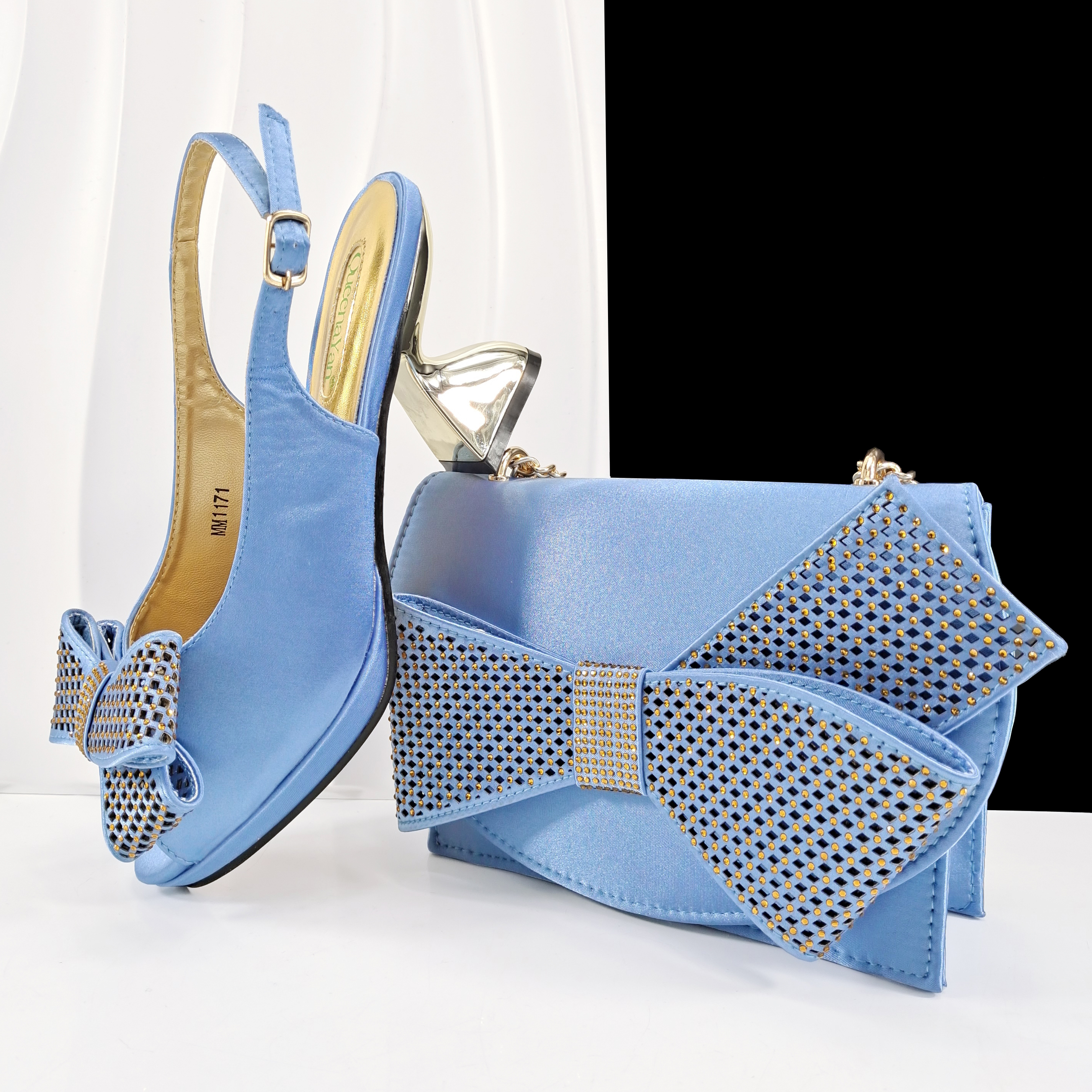 Queena Yan Sky Blue Color Peep - Luxury Bags Women avaliação e preço