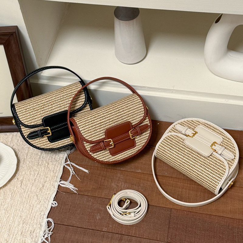 England Style Mini Straw Saddl - Luxury Bags Women avaliação e preço