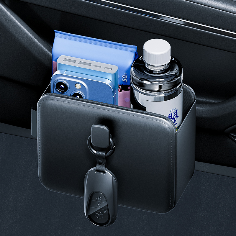 Car Door Storage Pockets Hangi - Key Holder Leather Pouch avaliação e preço