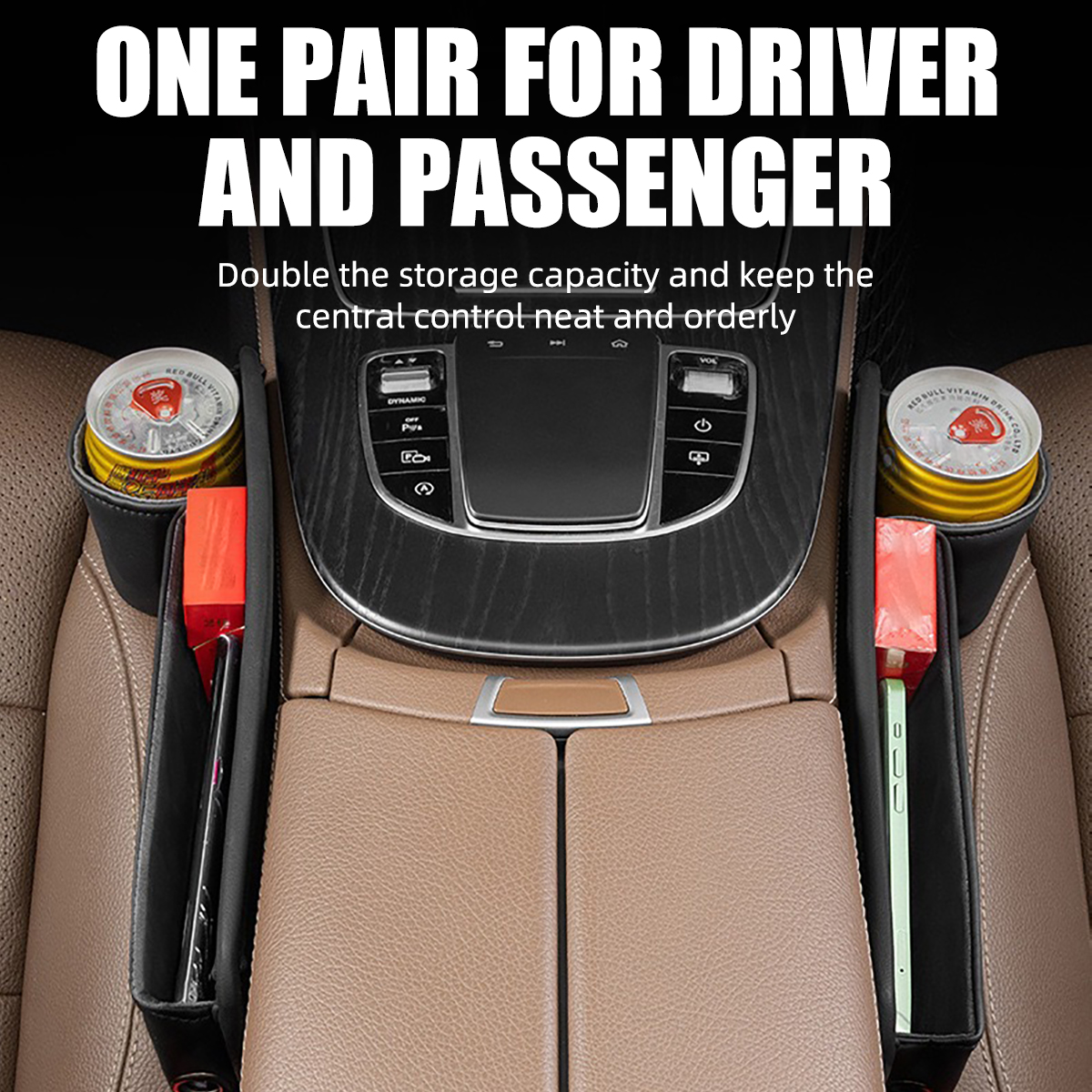 Universal Car Seat Gap Organiz - Key Holder Leather Pouch avaliação e preço