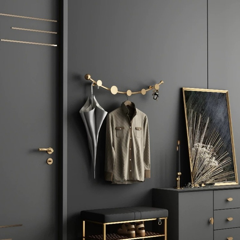 Light Luxury Wall Mounted Coat - Luxury Bags Entry avaliação e preço