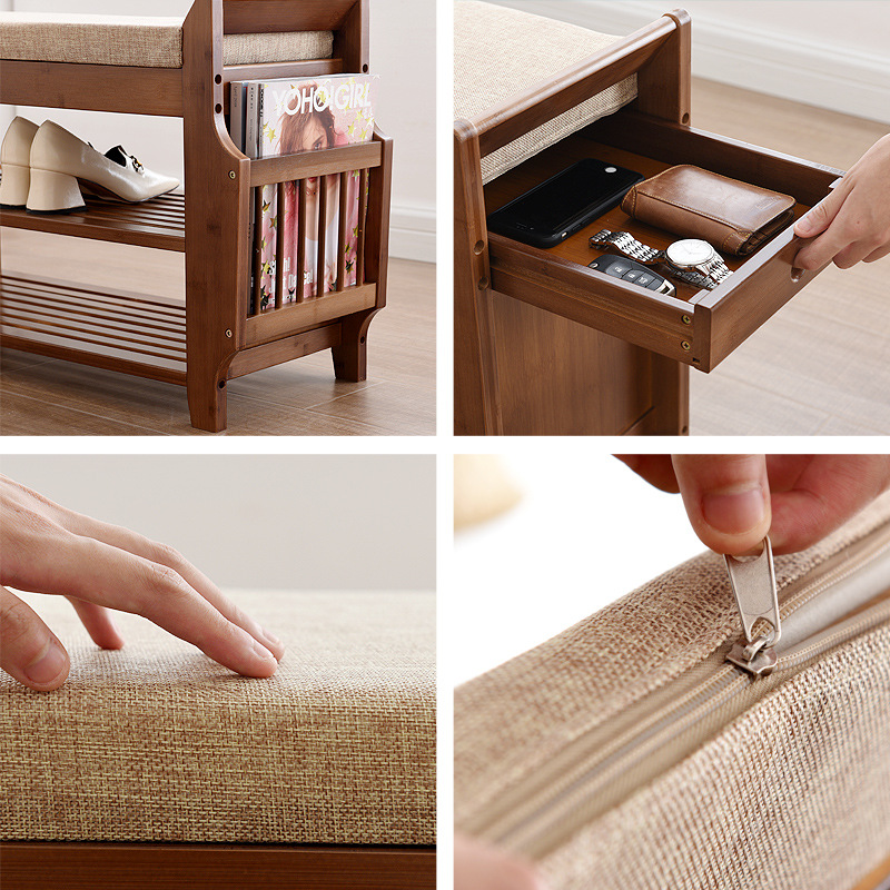 Retro style bamboo shoe cabine - Luxury Bags Entry Level avaliação e preço