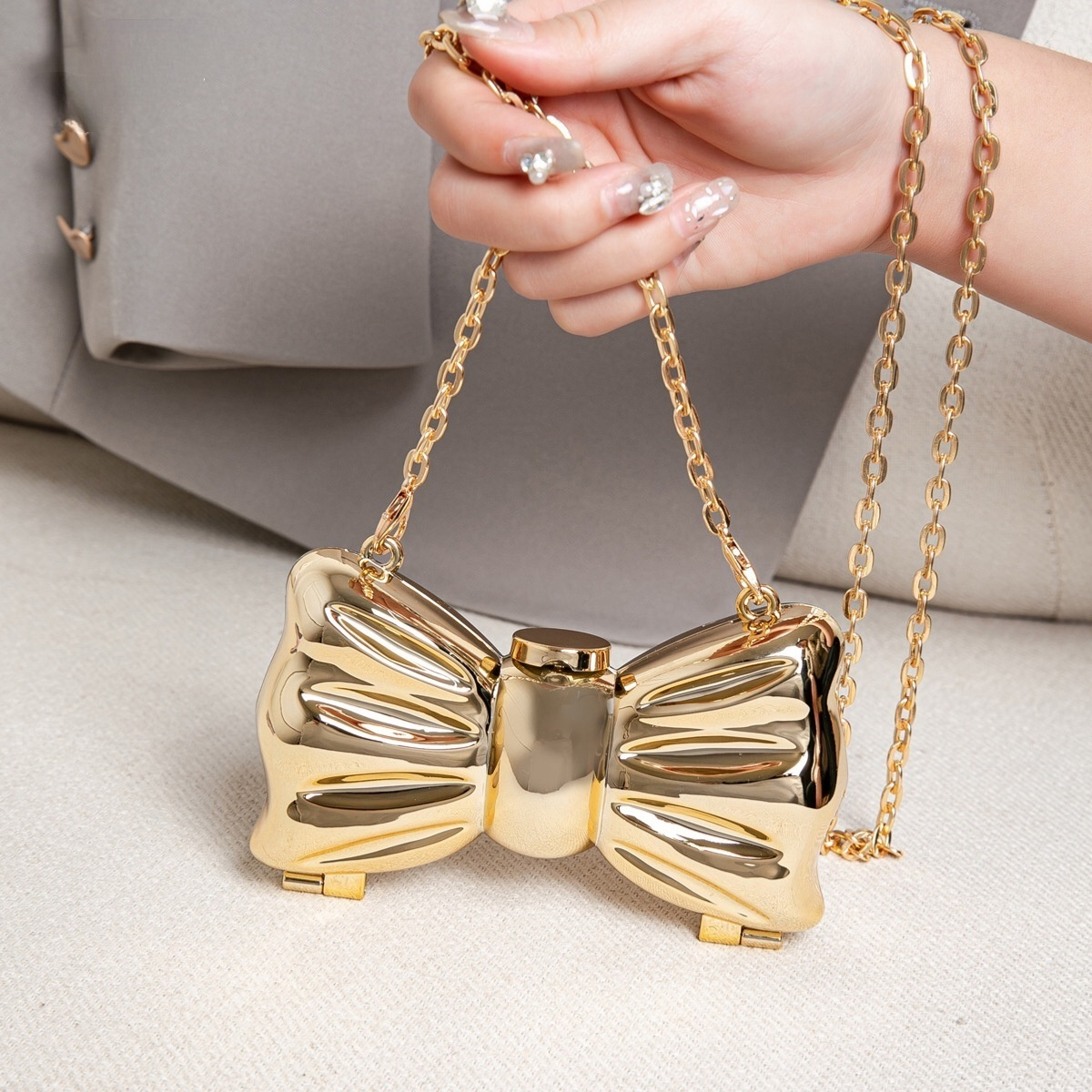 Luxury Fashion Metal Mini Hand - Luxury Bags With Zipper avaliação e preço